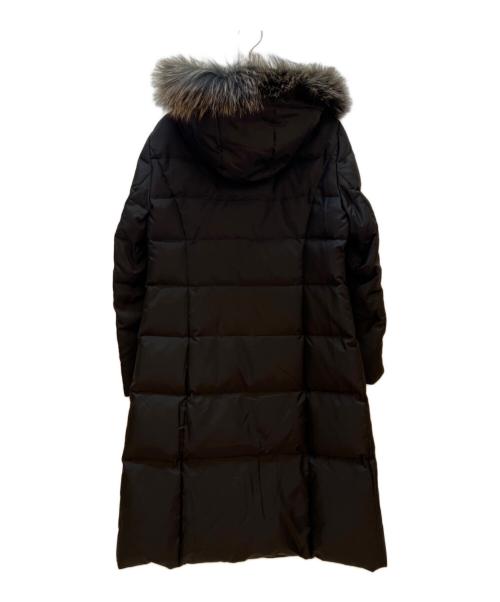 BURBERRY LONDON（バーバリーロンドン）BURBERRY LONDON (バーバリーロンドン) フォックスファー付ダウンコート ブラック サイズ:Mの古着・服飾アイテム