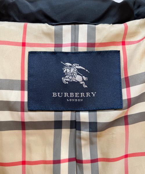 BURBERRY LONDON（バーバリーロンドン）BURBERRY LONDON (バーバリーロンドン) フォックスファー付ダウンコート ブラック サイズ:Mの古着・服飾アイテム