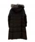BURBERRY LONDON (バーバリーロンドン) フォックスファー付ダウンコート ブラック サイズ:M：38000円