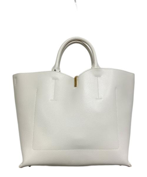 FURLA（フルラ）FURLA (フルラ) Ribbon 2WAYトートバッグ ホワイトの古着・服飾アイテム