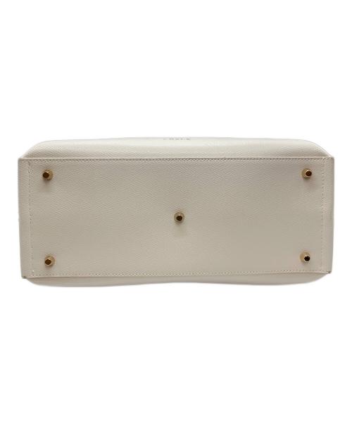 FURLA（フルラ）FURLA (フルラ) Ribbon 2WAYトートバッグ ホワイトの古着・服飾アイテム