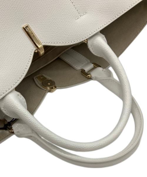 FURLA（フルラ）FURLA (フルラ) Ribbon 2WAYトートバッグ ホワイトの古着・服飾アイテム