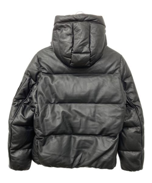 nano・universe（ナノ・ユニバース）nano・universe (ナノ・ユニバース) NISHIKAWA DOWN (ニシカワダウン) レザーG2ダウンジャケット ブラック サイズ:Ｓの古着・服飾アイテム