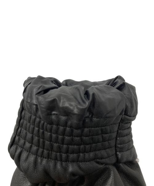 nano・universe（ナノ・ユニバース）nano・universe (ナノ・ユニバース) NISHIKAWA DOWN (ニシカワダウン) レザーG2ダウンジャケット ブラック サイズ:Ｓの古着・服飾アイテム