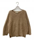 CAPRICIEUX LE'MAGEカプリシューレマージュ）の古着「ラクーンニット」｜ブラウン