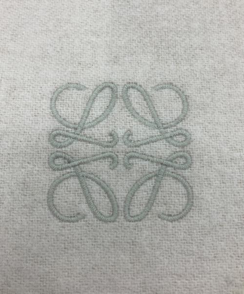 LOEWE（ロエベ）LOEWE (ロエベ) アナグラム入りマフラー ベージュの古着・服飾アイテム