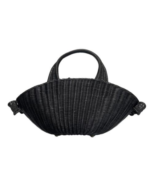 anatelier（アナトリエ）anatelier (アナトリエ) リボンカゴバッグ ブラックの古着・服飾アイテム