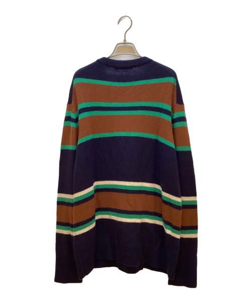 Acne studios（アクネ ストゥディオス）Acne studios (アクネ ストゥディオス) ボーダーニット ネイビー サイズ:Sの古着・服飾アイテム