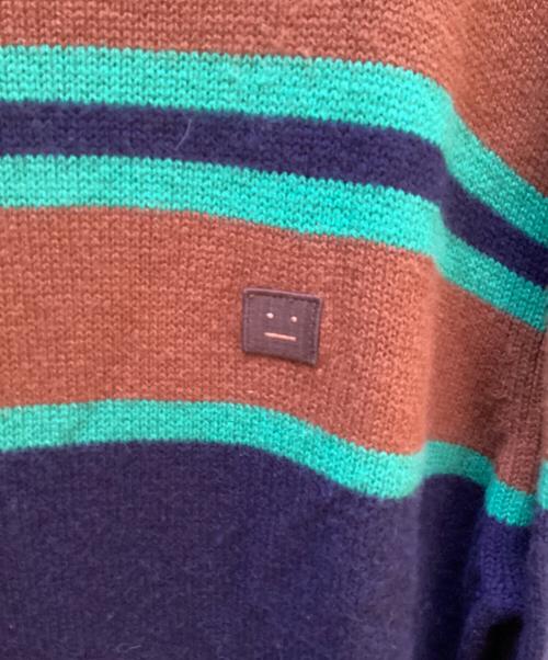 Acne studios（アクネ ストゥディオス）Acne studios (アクネ ストゥディオス) ボーダーニット ネイビー サイズ:Sの古着・服飾アイテム