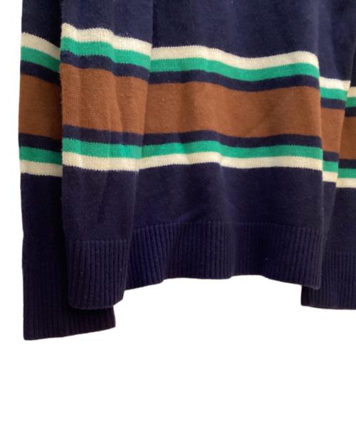 Acne studios（アクネ ストゥディオス）Acne studios (アクネ ストゥディオス) ボーダーニット ネイビー サイズ:Sの古着・服飾アイテム