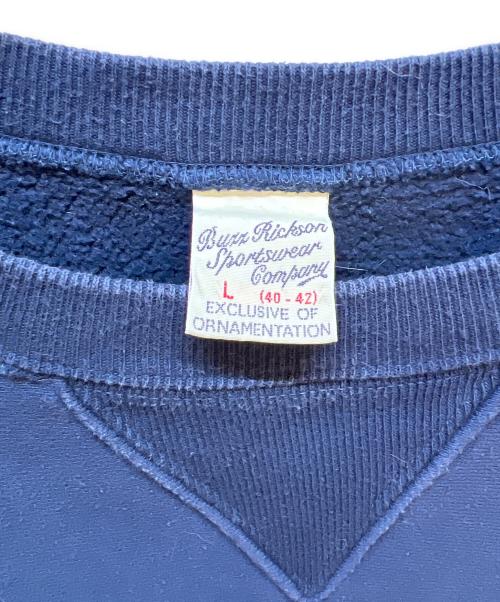 BUZZ RICKSON'S（バズリクソンズ）BUZZ RICKSON'S (バズリクソンズ) プリントスウェット ネイビー サイズ:Lの古着・服飾アイテム