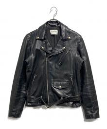 beautiful people（ビューティフルピープル）の古着「vintage leather riders jacket」｜ブラック