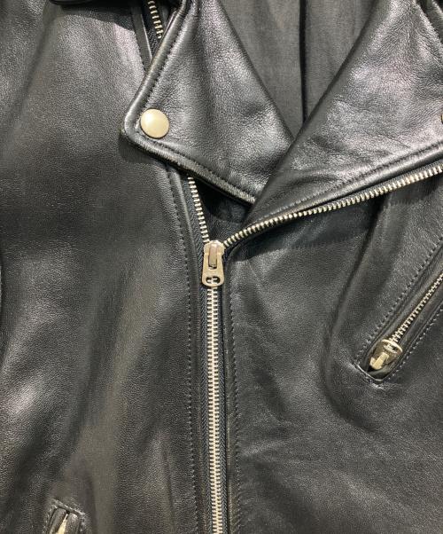 beautiful people（ビューティフルピープル）beautiful people (ビューティフルピープル) vintage leather riders jacket ブラック サイズ:190の古着・服飾アイテム