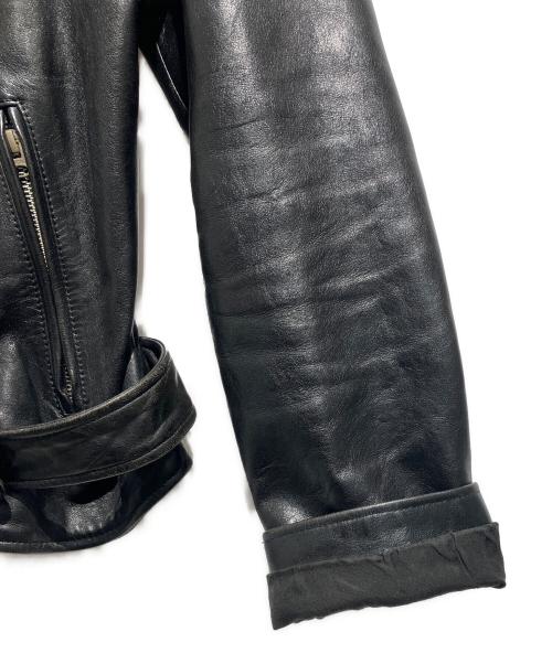 beautiful people（ビューティフルピープル）beautiful people (ビューティフルピープル) vintage leather riders jacket ブラック サイズ:190の古着・服飾アイテム