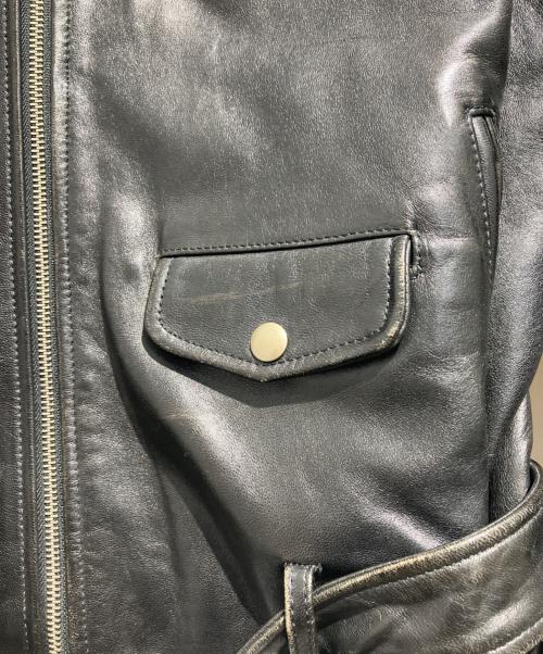 beautiful people（ビューティフルピープル）beautiful people (ビューティフルピープル) vintage leather riders jacket ブラック サイズ:190の古着・服飾アイテム