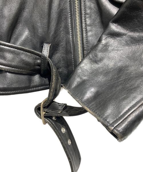beautiful people（ビューティフルピープル）beautiful people (ビューティフルピープル) vintage leather riders jacket ブラック サイズ:190の古着・服飾アイテム