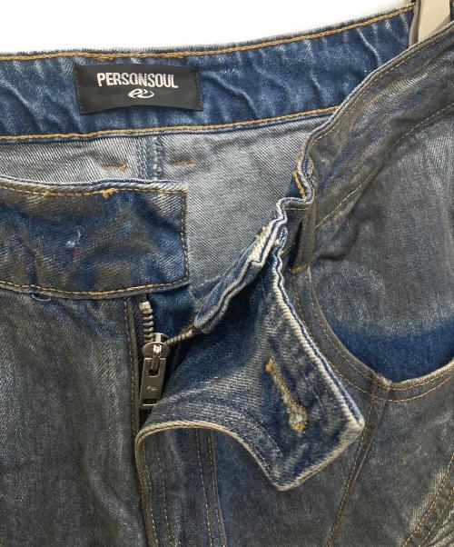 PERSONSOUL（パーソンソウル）PERSONSOUL (パーソンソウル) Armor Dirty Denim インディゴ サイズ:Lの古着・服飾アイテム
