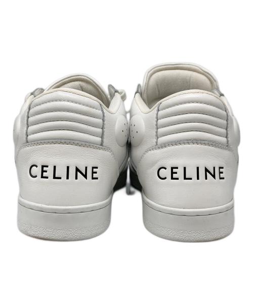 CELINE（セリーヌ）CELINE (セリーヌ) ベルクロストラップ ミッドスニーカー ホワイト サイズ:38の古着・服飾アイテム