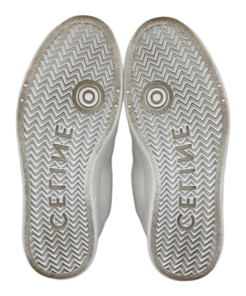 CELINE（セリーヌ）CELINE (セリーヌ) ベルクロストラップ ミッドスニーカー ホワイト サイズ:38の古着・服飾アイテム