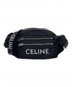 CELINEセリーヌ）の古着「Large Zipped Belt Bag/トレッキング ベルトバッグ/ボディバッグ」｜ブラック