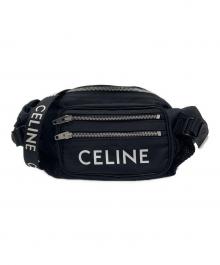 CELINE（セリーヌ）の古着「Large Zipped Belt Bag/トレッキング ベルトバッグ/ボディバッグ」｜ブラック