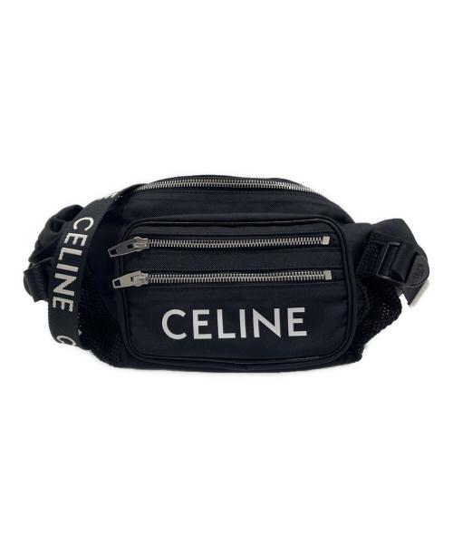 CELINE（セリーヌ）CELINE (セリーヌ) Large Zipped Belt Bag/トレッキング ベルトバッグ/ボディバッグ ブラックの古着・服飾アイテム