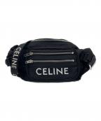 CELINEセリーヌ）の古着「Large Zipped Belt Bag/トレッキング ベルトバッグ/ボディバッグ」｜ブラック