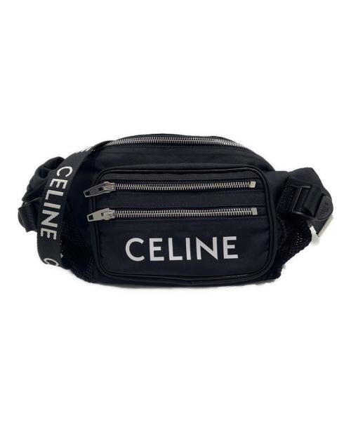 CELINE（セリーヌ）CELINE (セリーヌ) Large Zipped Belt Bag/トレッキング ベルトバッグ/ボディバッグ ブラックの古着・服飾アイテム