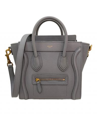 中古・古着通販】CELINE (セリーヌ) ラゲージ ナノショッパー グレー