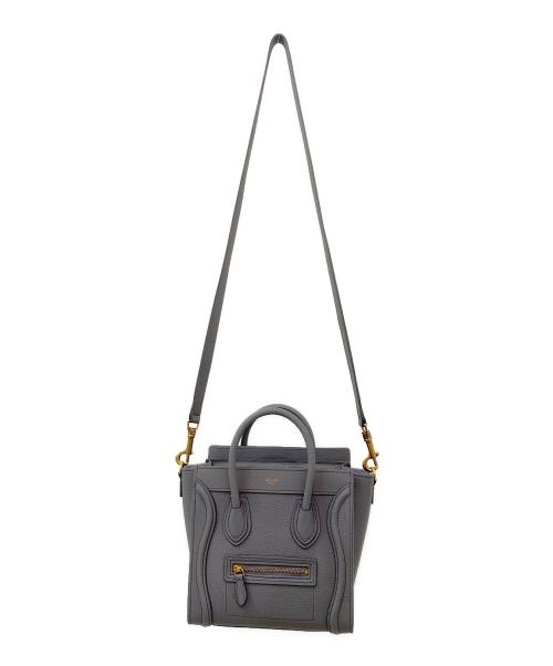 CELINE（セリーヌ）CELINE (セリーヌ) ラゲージ ナノショッパー グレー サイズ:ナノの古着・服飾アイテム