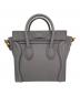 CELINE (セリーヌ) ラゲージ ナノショッパー グレー サイズ:ナノ：210000円