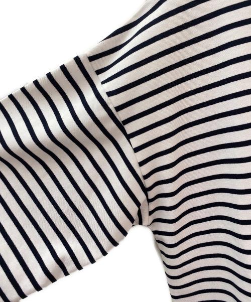 CELINE（セリーヌ）CELINE (セリーヌ) ボーダーカットソー ホワイト×ネイビー サイズ:XLの古着・服飾アイテム