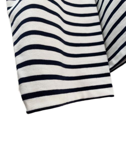 CELINE（セリーヌ）CELINE (セリーヌ) ボーダーカットソー ホワイト×ネイビー サイズ:XLの古着・服飾アイテム