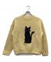 NKNIT（ンニット）の古着「cat/dog jacquard KNIT」｜イエロー
