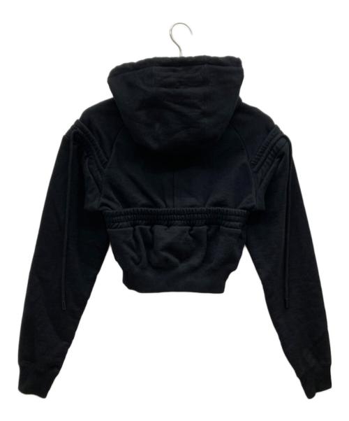 BASICKS（ベイシックス）BASICKS (ベイシックス) Reconstruction Sweat Hoodie ブラック サイズ:Mの古着・服飾アイテム