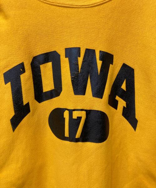 Champion（チャンピオン）Champion (チャンピオン) IOWAカレッジロゴREVERSE WEAVEスウェット イエロー サイズ:Mの古着・服飾アイテム