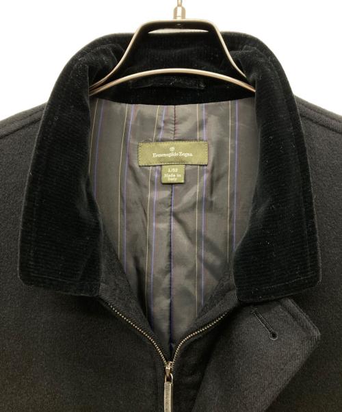 ERMENEGILDO ZEGNA（エルメネジルド・ゼニア）ERMENEGILDO ZEGNA (エルメネジルド・ゼニア) カシミヤコート ブラック サイズ:Lの古着・服飾アイテム