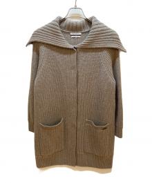 FOXEY NEWYORK（フォクシーニューヨーク）の古着「ニットコート」｜カプチーノ