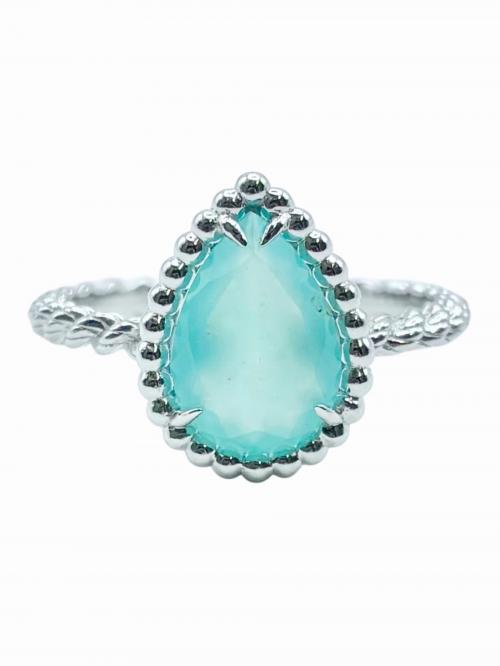 BOUCHERON（ブシュロン）BOUCHERON (ブシュロン) SERPENT BOHÈME AQUAPRASE セルパンボエムスモールアクアプレーズリング サイズ:51/10号の古着・服飾アイテム