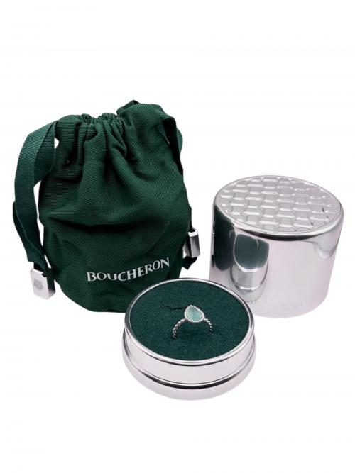 BOUCHERON（ブシュロン）BOUCHERON (ブシュロン) SERPENT BOHÈME AQUAPRASE セルパンボエムスモールアクアプレーズリング サイズ:51/10号の古着・服飾アイテム