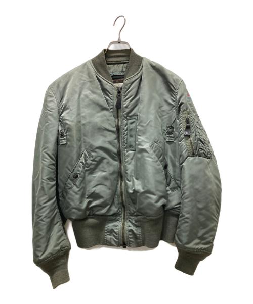 ALPHA（アルファ）ALPHA (アルファ) B-15Dフライトジャケット カーキ サイズ:Mの古着・服飾アイテム