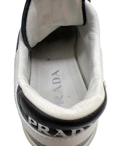 PRADA（プラダ）PRADA (プラダ) レザースニーカー ブラック サイズ:36の古着・服飾アイテム