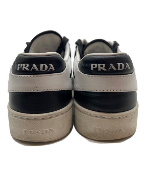 PRADA（プラダ）PRADA (プラダ) レザースニーカー ブラック サイズ:36の古着・服飾アイテム