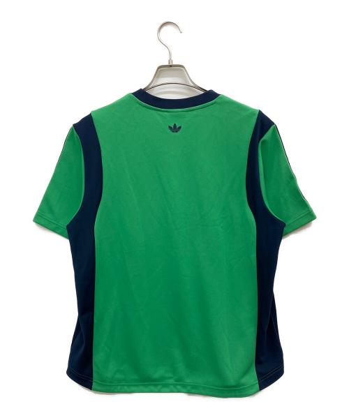 adidas（アディダス）adidas (アディダス) WALES BONNER (ウェールズボナー) FOOTBALL TEE グリーン サイズ:2XLの古着・服飾アイテム