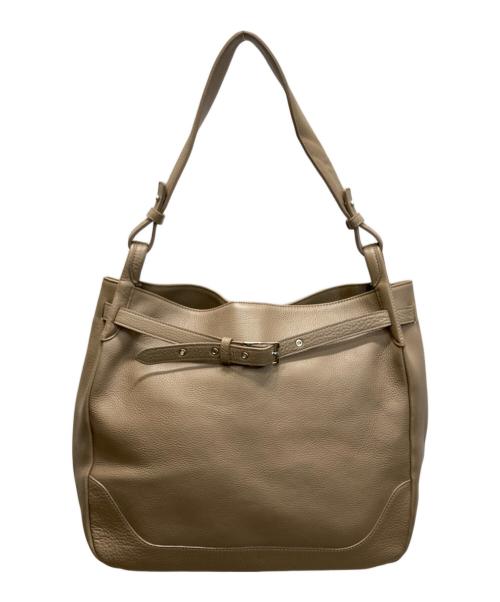 PELLE MORBIDA（ペッレモルビダ）PELLE MORBIDA (ペッレモルビダ) Maiden Voyage エディターズバッグ ベージュの古着・服飾アイテム