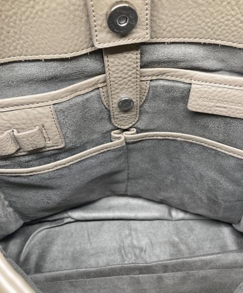 PELLE MORBIDA（ペッレモルビダ）PELLE MORBIDA (ペッレモルビダ) Maiden Voyage エディターズバッグ ベージュの古着・服飾アイテム