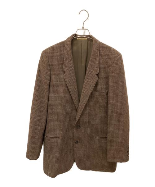 PAPAS（パパス）PAPAS (パパス) ウールテーラードジャケット ブラウン サイズ:48の古着・服飾アイテム