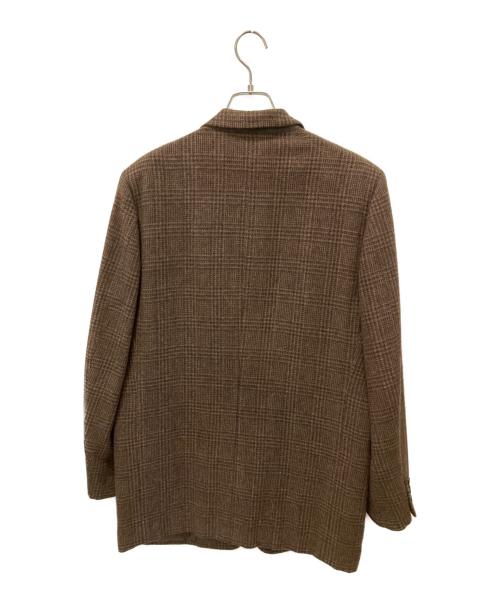 PAPAS（パパス）PAPAS (パパス) ウールテーラードジャケット ブラウン サイズ:48の古着・服飾アイテム