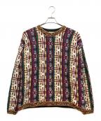IROQUOISイロコイ）の古着「CRAZY TUCK JQ KNIT」｜マルチカラー