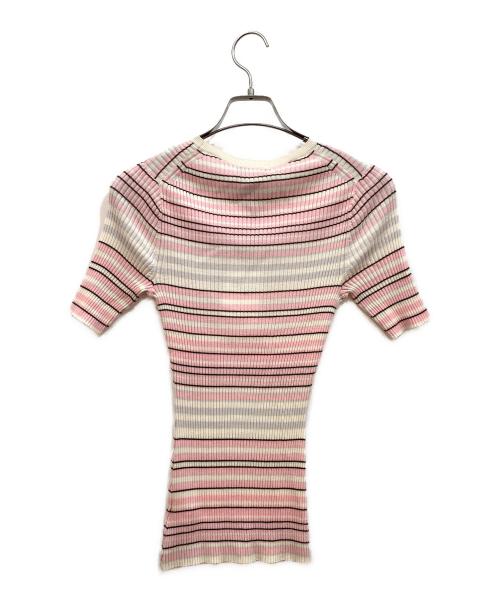 theory（セオリー）theory (セオリー) リブニット ピンク サイズ:S 未使用品の古着・服飾アイテム